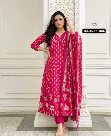 Krunique anarkali style wholesale kurti